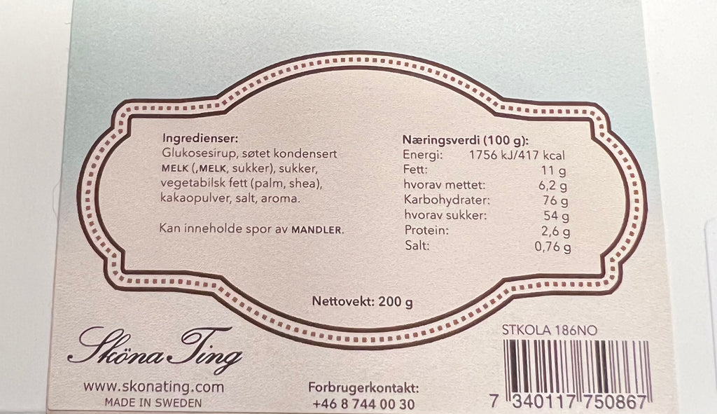 Karamell med sjokolade