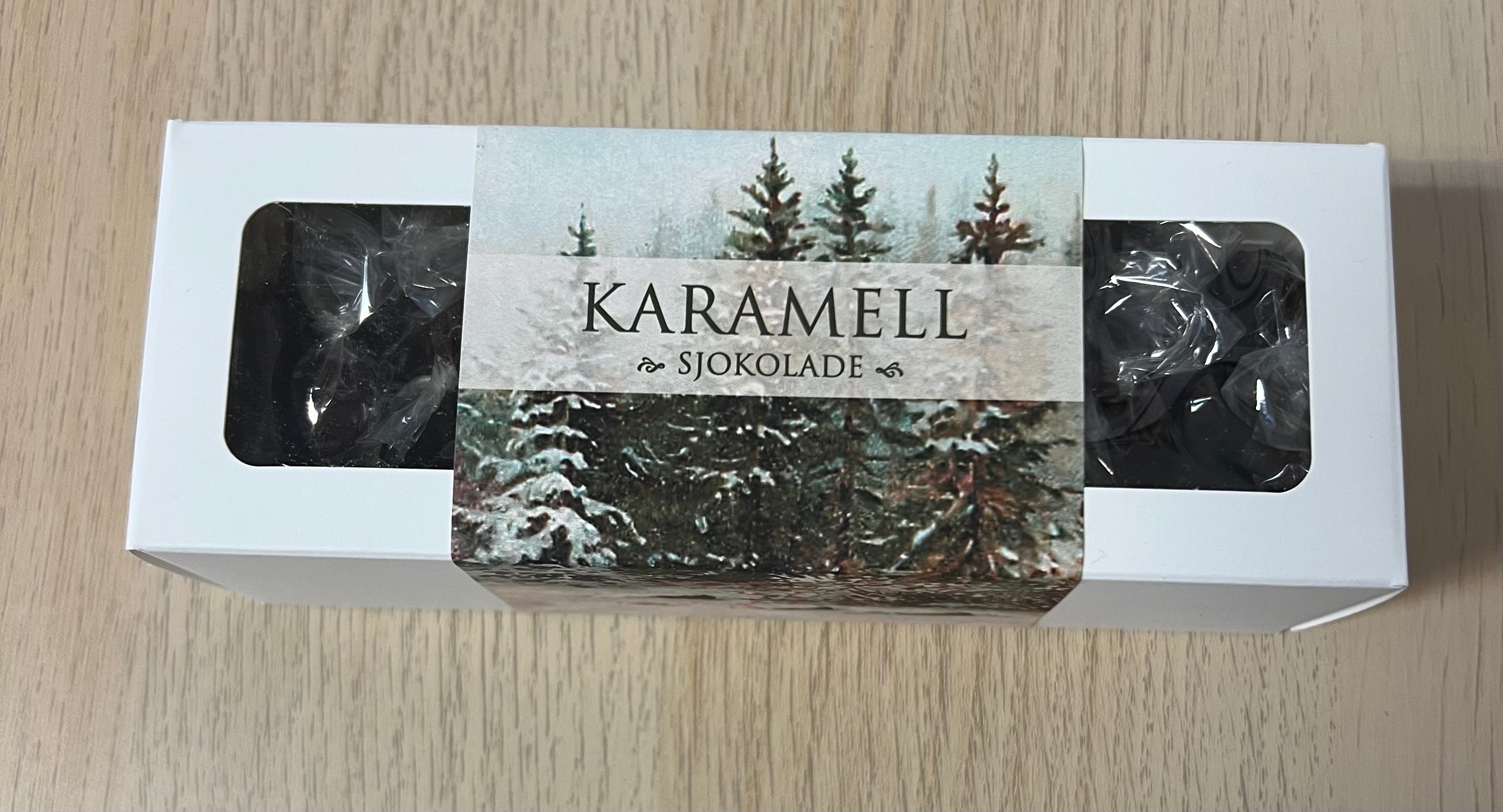 Karamell med sjokolade