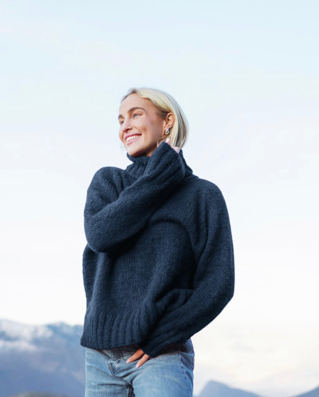 Haga chunky unisex genser